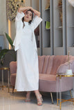 White Maxi Dress With Jacket