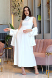 White Maxi Dress With Jacket